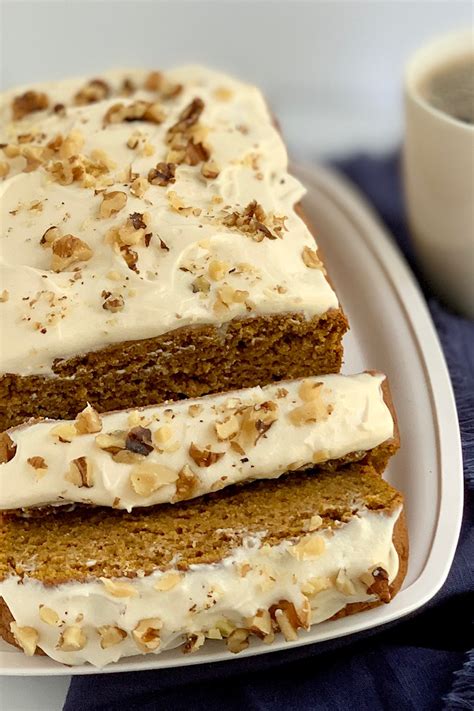 Pumpkin Bread With Cream Cheese Frosting Eating Gluten And Dairy Free