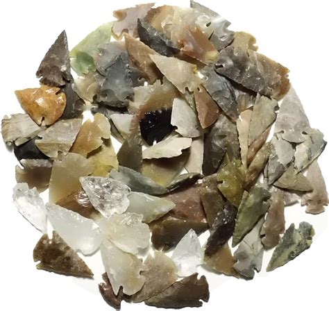 100 Agate Arrowheads 2 4cm Reproductions Uk Sports And Outdoors