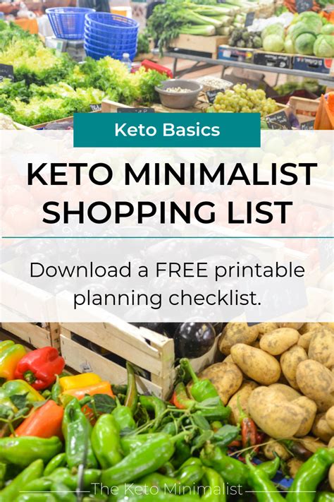 Free Printable Keto Shopping List Pdf Keto Grocery List For Simple