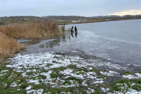 Woman Gets Stuck In Frozen Rotherham Lake Trying To Save Her Dog As