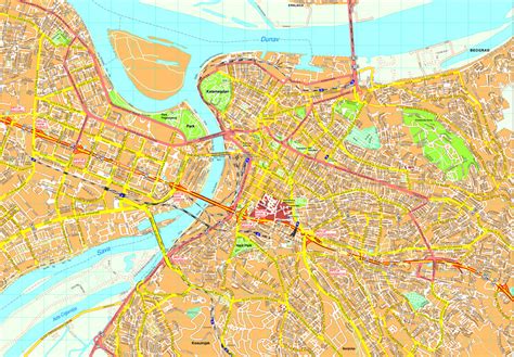 Beograd Vector Map Eps Illustrator Map Vector World Maps