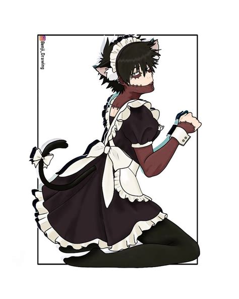 Maid Dabi Anime Cat Boy Maid Outfit Anime Cute Anime Boy