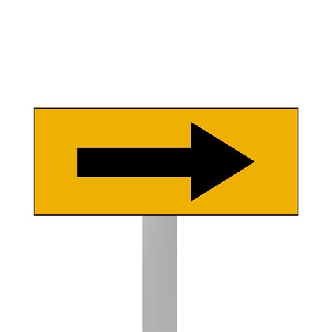 Road Arrow Arrow Direction Sign Road Free Image From