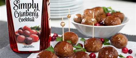 Cranberry Meatball Recipe Simply Beverages