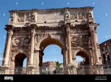 Arch Of Constantine The Largest Roman Triumphal Arch In Rome Italy