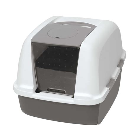 Buy Catit Airsift Jumbo Hooded Cat Litter Pan Warm Gray Privacy And