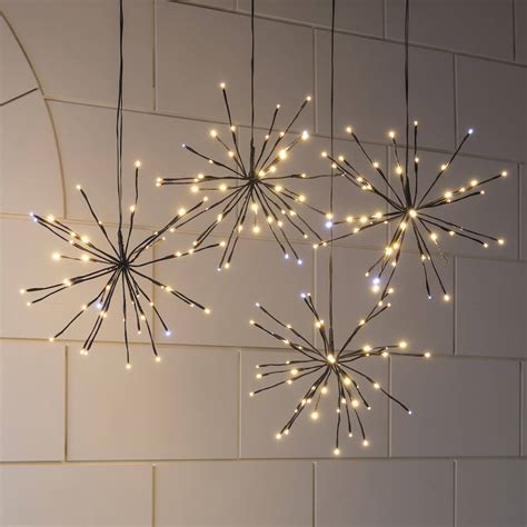 Four Sparkling Starburst Christmas Lights By Lights4fun