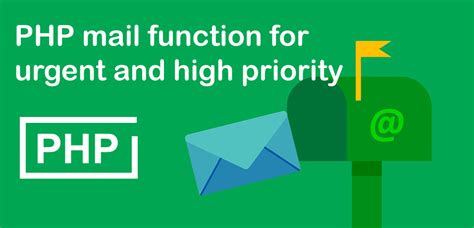 How to send mail and packages without leaving your home? Sending emails with urgent and high priority in PHP