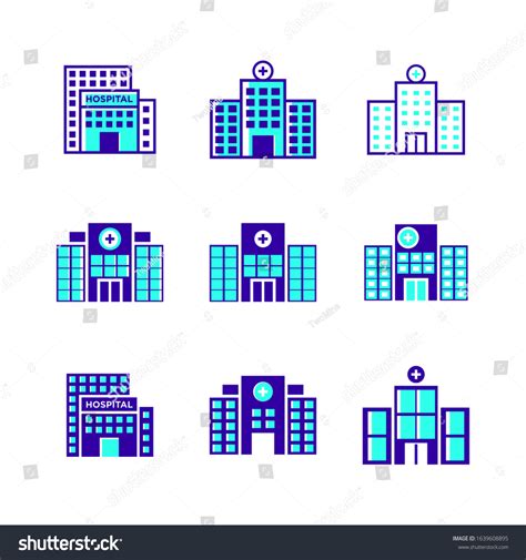 Hospitals Building Icon Vector Isolated Stock Vector Royalty Free