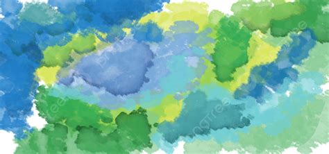 Blue And Green Harmony Watercolor Background Blue Green Watercolor