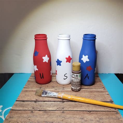 Upcycle Starbucks Bottles Into Patriotic Décor Mixed Kreations