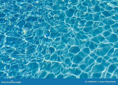 Blue Water In Swimming Pool Background Ripple Water In Swimming Pool