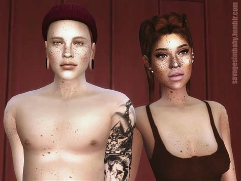 The Sims Resource Frecklezilla Face And Body Freckles By Savagesimbaby