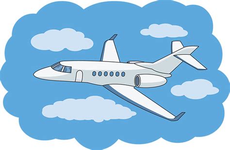 Aircraft Clipart Private Jet In Flight Clipart 59733 Classroom Clipart