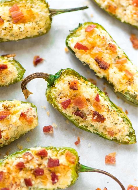 Jalapeno Poppers With Bacon Cream Cheese And Crispy Breadcrumbs