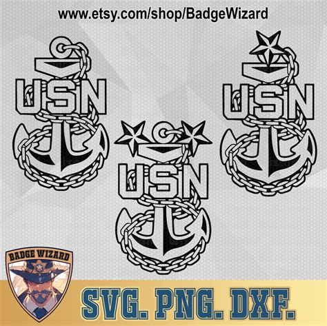 Navy Chief Anchors Svg Us Navy Chiefs Anchors Png Dxf Cricut Ready