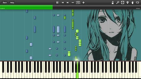 Hatsune Miku Ievan Polkka Easy Piano Tutorial Synthesia Youtube