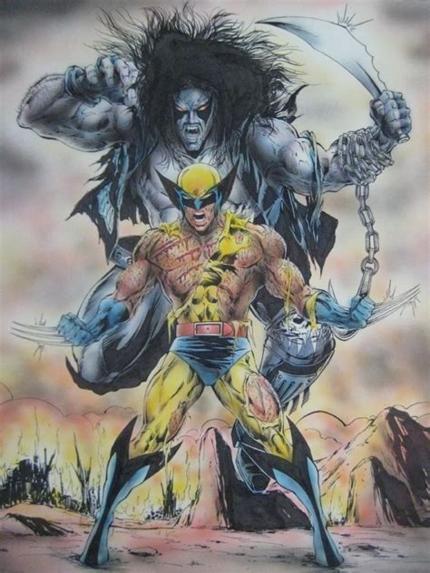 Lobo Vs Wolverine In Doyle K Daviss April 2009 Wolverine Comic Art