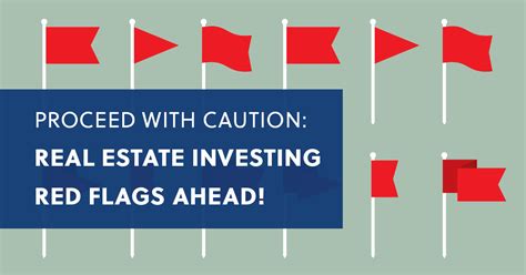 Real Estate Investing Red Flags Watch Out