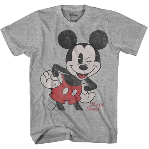 Disney Oversized Image Mickey Mouse Adult Mens Classic Vintage