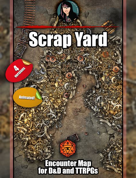 Scrap Yard Battle Map Pack Foundry Vtt Support Mp4 ⋆ Angela Maps