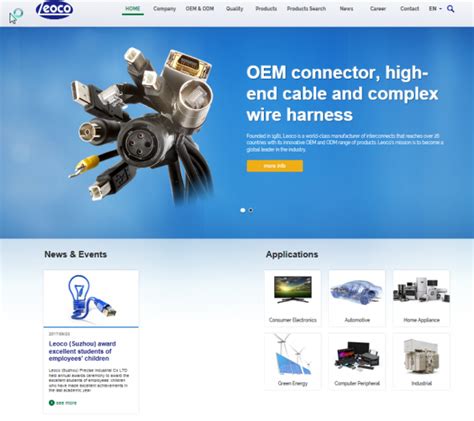 Leoco′s New Website Comes Online Leoco Corporation
