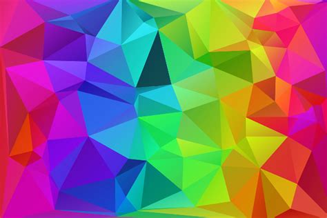 Polygon Apple Wallpaper Iphone Polygon Pattern Wallpaper Rainbows