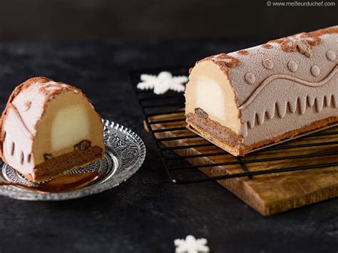 Bûche De Noël Marrons Chocolat Praliné