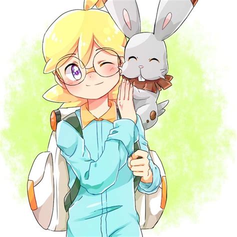 Clemont And His Bunnelby So Cute Pokemon Human Characters Cute Pokemon Pokemon Kalos