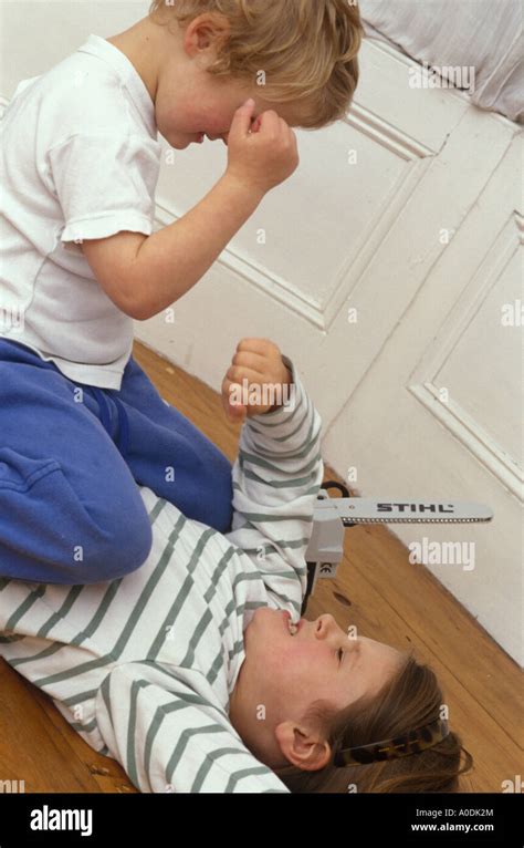 Children Fighting Stock Photo Alamy