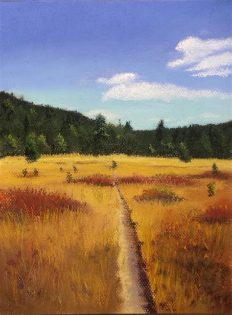Yellowstone Back Country Soft Pastel Landscape By