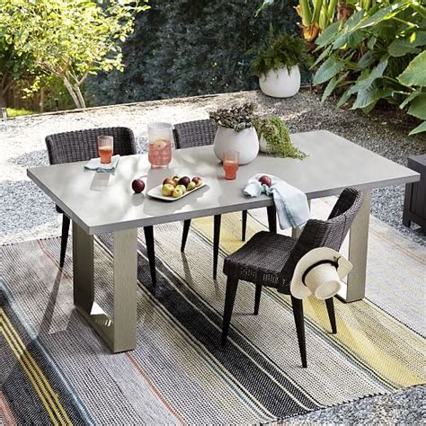 Check spelling or type a new query. Concrete Outdoor Dining Table - Weathered Gray | west elm