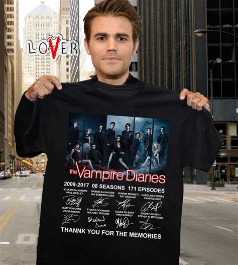 Vampire Diaries Collectors Edition Tee Shirt With Actors Signatures