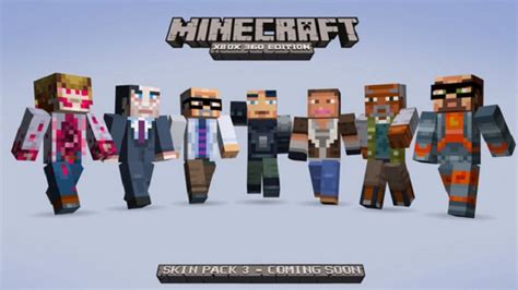 Online features require an account and are subject to terms of service and applicable privacy policy. Minecraft Xbox 360 Skin Pack 3 Adds Portal, Half-Life, and ...