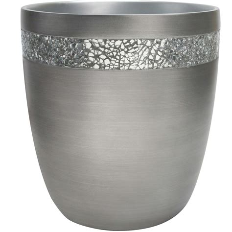 Better Homes And Gardens Glimmer Mirrored Mosaic 145 Gallon Wastebasket