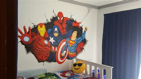 14 Superhero Mural Wallpaper 2023
