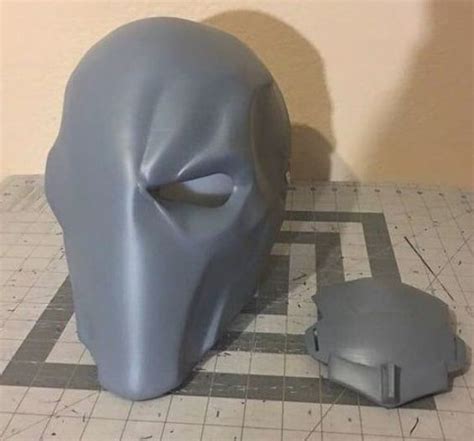 Deathstroke Slade Mask And Back Plate Primed And Sanded And Ready To