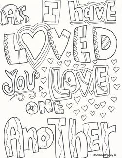 Set out a small jar. Love One Another Lds Coloring Pages Coloring Pages