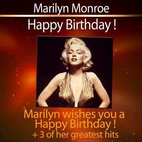 Happy Birthday Marilyn Monroe Last Fm