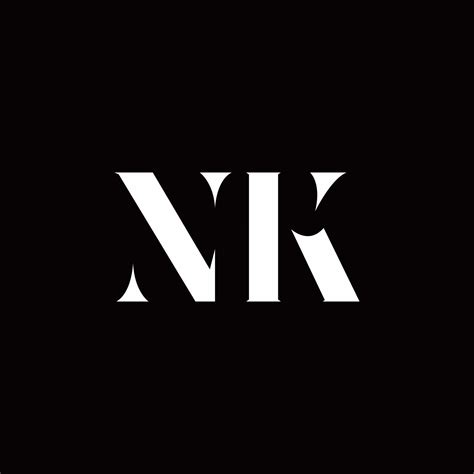 Nk Logo Letter Initial Logo Designs Template 2767845 Vector Art At Vecteezy