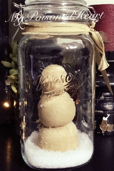 Xl Christmas Mason Jar Snowman Snowglobe Mason Jar Snow Globe Etsy