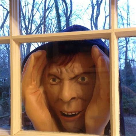 Scary Voyeur Indoor Outdoor Decorations Spooky Peeping Funny Prank