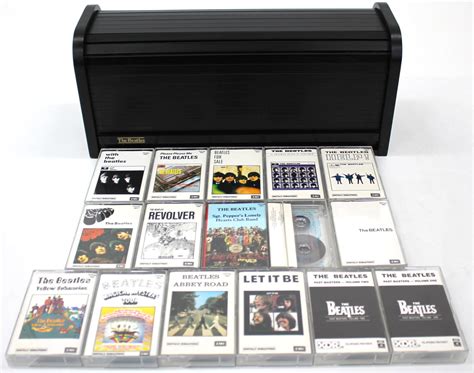 The Beatles Collection 16 Cassette Tape Collection Roll Top Box