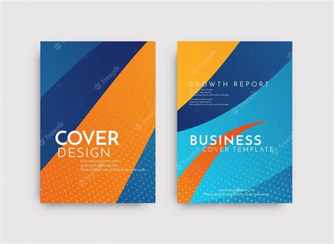 Premium Vector Modern Brochure Template Geometric Design Set