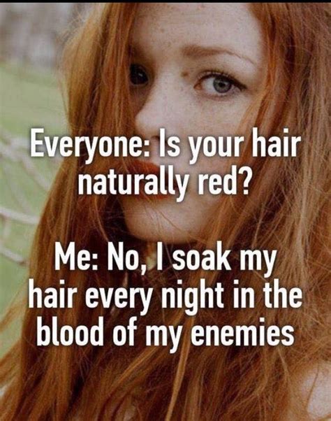 Pin By Gael Walsh On Redd Ginger Jokes Redhead Quotes Redheads