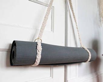 I think i'd like to add some personalized touches to it, like maybe stamp the leather with a word, or add some fabric just to spice it up a little, but for. Tutorial for Macrame Yoga Mat Strap/ DIY/ Pattern/ Instructions | Macrame, Things to sell, Yoga bag