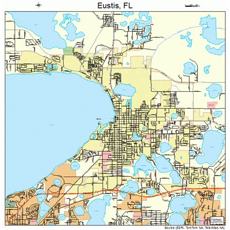 Eustis Florida Street Map 1221350