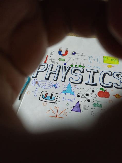 A Person Holding A Piece Of Paper With The Word Physics Written On It