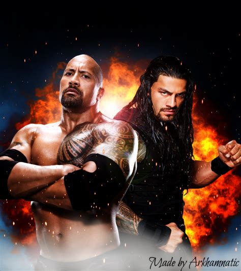 The Rock And Roman Reigns By Arkhamnatic On Deviantart