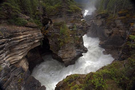 Athabasca Falls Whirlpool Jasper Canada